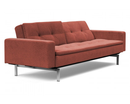 Innovation Living Dublexo Stainless Steel Sofa Bed with Arms - 317 Cordufine Rust