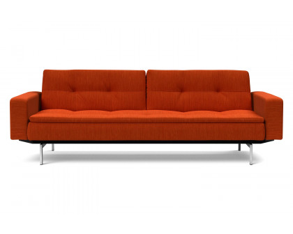 Innovation Living Dublexo Stainless Steel Sofa Bed with Arms - 506 Elegance Paprika