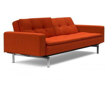 Innovation Living Dublexo Stainless Steel Sofa Bed with Arms - 506 Elegance Paprika