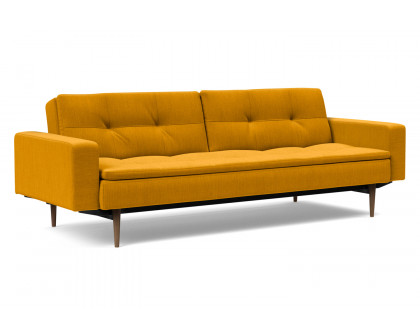 Innovation Living - Dublexo Styletto Sofa Bed Dark Wood with Arms