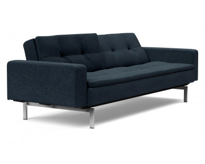 Innovation Living Dublexo Stainless Steel Sofa Bed with Arms - 515 Nist Blue