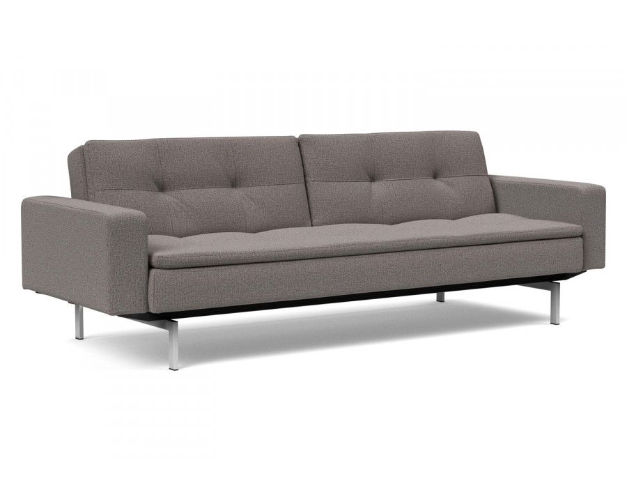 Innovation Living Dublexo Stainless Steel Sofa Bed with Arms - 521 Mixed Dance Gray