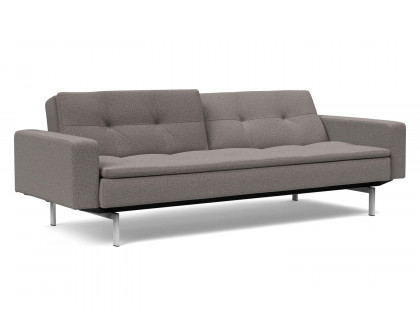 Innovation Living Dublexo Stainless Steel Sofa Bed with Arms - 521 Mixed Dance Gray