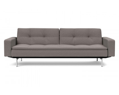 Innovation Living Dublexo Stainless Steel Sofa Bed with Arms - 521 Mixed Dance Gray