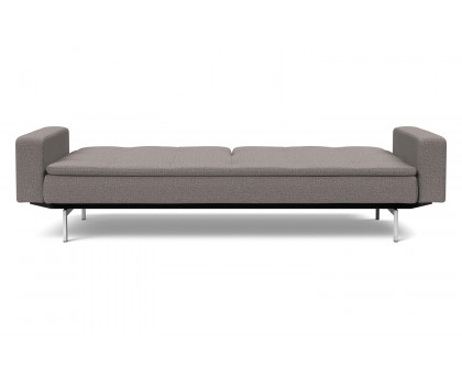 Innovation Living Dublexo Stainless Steel Sofa Bed with Arms - 521 Mixed Dance Gray