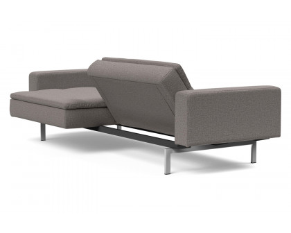 Innovation Living Dublexo Stainless Steel Sofa Bed with Arms - 521 Mixed Dance Gray