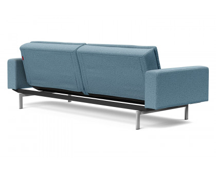 Innovation Living Dublexo Stainless Steel Sofa Bed with Arms - 525 Mixed Dance Light Blue