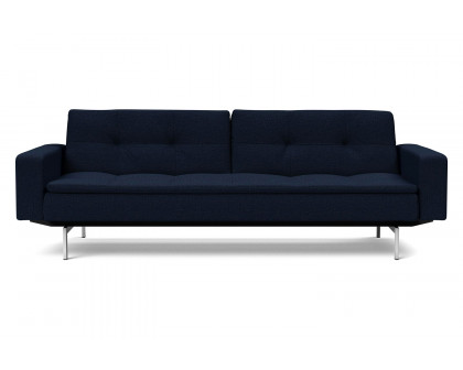 Innovation Living Dublexo Stainless Steel Sofa Bed with Arms - 528 Mixed Dance Blue