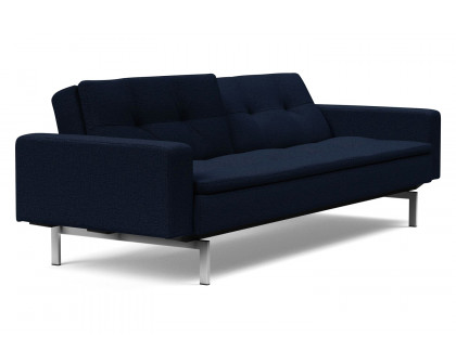 Innovation Living Dublexo Stainless Steel Sofa Bed with Arms - 528 Mixed Dance Blue