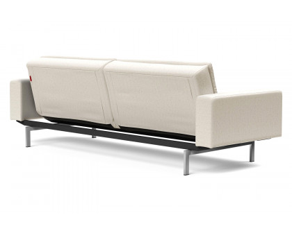 Innovation Living Dublexo Stainless Steel Sofa Bed with Arms - 531 Bouclé Off White