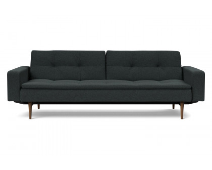 Innovation Living - Dublexo Styletto Sofa Bed Dark Wood with Arms