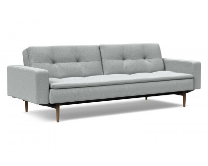 Innovation Living - Dublexo Styletto Sofa Bed Dark Wood with Arms