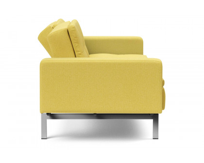 Innovation Living Dublexo Stainless Steel Sofa Bed with Arms - 554 Soft Mustard Flower