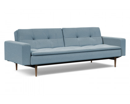 Innovation Living - Dublexo Styletto Sofa Bed Dark Wood with Arms