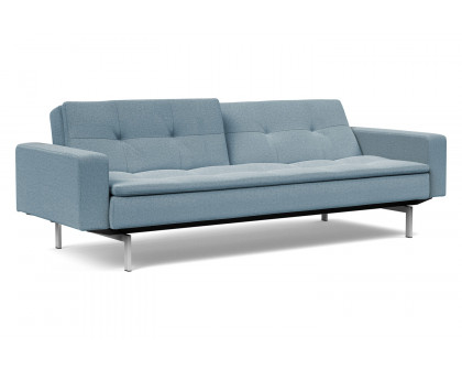 Innovation Living Dublexo Stainless Steel Sofa Bed with Arms - 558 Soft Indigo