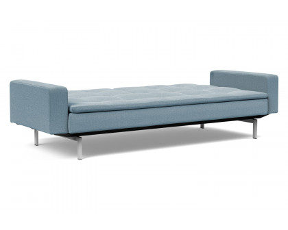 Innovation Living Dublexo Stainless Steel Sofa Bed with Arms - 558 Soft Indigo