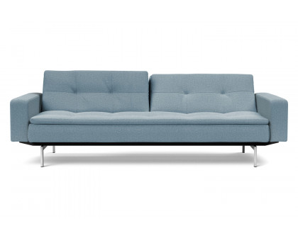 Innovation Living Dublexo Stainless Steel Sofa Bed with Arms - 558 Soft Indigo