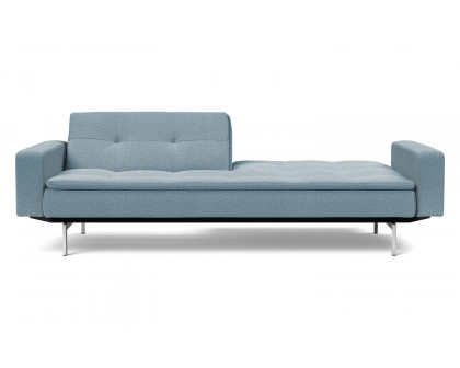 Innovation Living Dublexo Stainless Steel Sofa Bed with Arms - 558 Soft Indigo