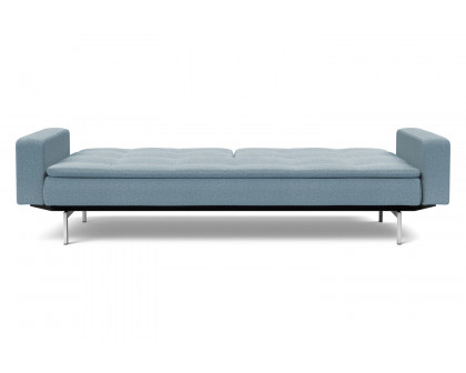 Innovation Living Dublexo Stainless Steel Sofa Bed with Arms - 558 Soft Indigo