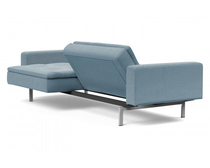 Innovation Living Dublexo Stainless Steel Sofa Bed with Arms - 558 Soft Indigo