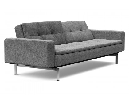 Innovation Living Dublexo Stainless Steel Sofa Bed with Arms - 563 Twist Charcoal