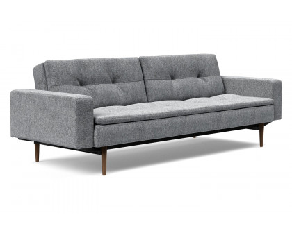 Innovation Living - Dublexo Styletto Sofa Bed Dark Wood with Arms