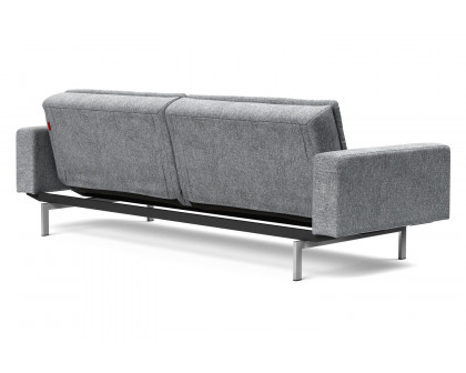 Innovation Living Dublexo Stainless Steel Sofa Bed with Arms - 565 Twist Granite