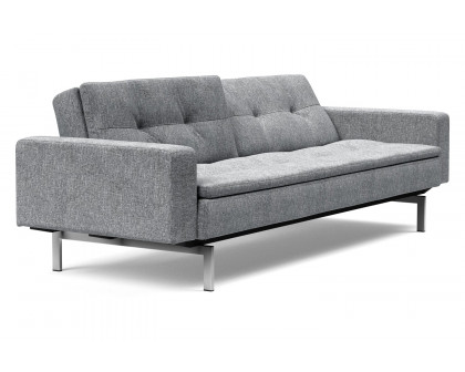 Innovation Living Dublexo Stainless Steel Sofa Bed with Arms - 565 Twist Granite