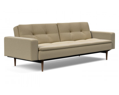 Innovation Living - Dublexo Styletto Sofa Bed Dark Wood with Arms