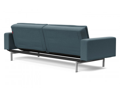 Innovation Living Dublexo Stainless Steel Sofa Bed with Arms - 573 Vivus Dusty Blue