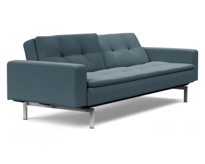 Innovation Living Dublexo Stainless Steel Sofa Bed with Arms - 573 Vivus Dusty Blue