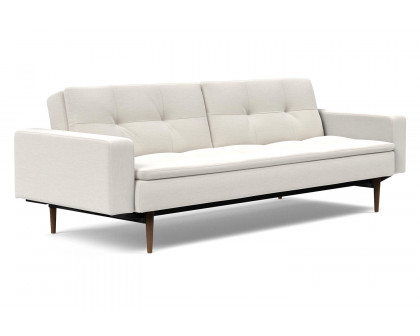 Innovation Living - Dublexo Styletto Sofa Bed Dark Wood with Arms