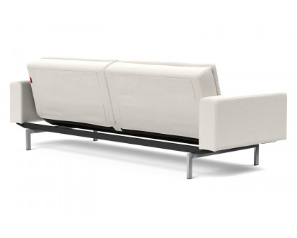 Innovation Living Dublexo Stainless Steel Sofa Bed with Arms - 574 Vivus Dusty Off White