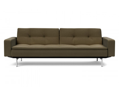 Innovation Living Dublexo Stainless Steel Sofa Bed with Arms - 575 Vivus Dusty Olive