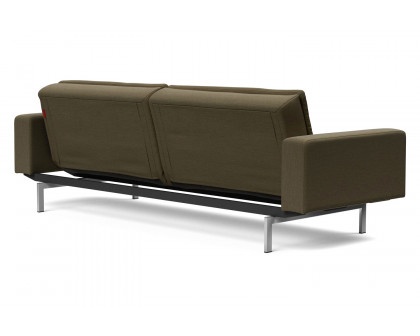 Innovation Living Dublexo Stainless Steel Sofa Bed with Arms - 575 Vivus Dusty Olive