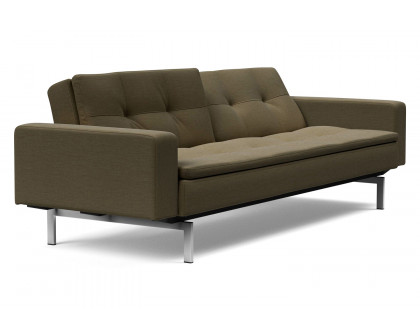 Innovation Living Dublexo Stainless Steel Sofa Bed with Arms - 575 Vivus Dusty Olive