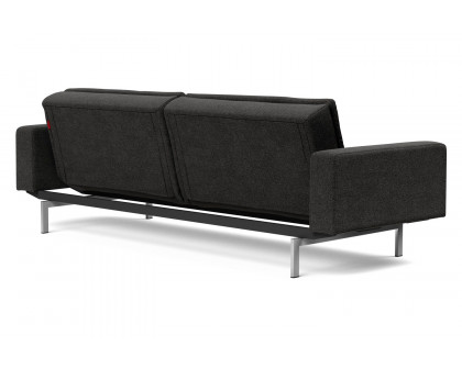 Innovation Living Dublexo Stainless Steel Sofa Bed with Arms - 577 Kenya Dark Gray