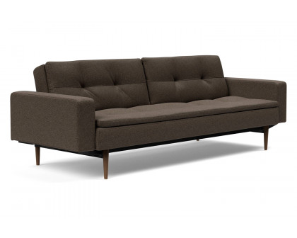 Innovation Living - Dublexo Styletto Sofa Bed Dark Wood with Arms