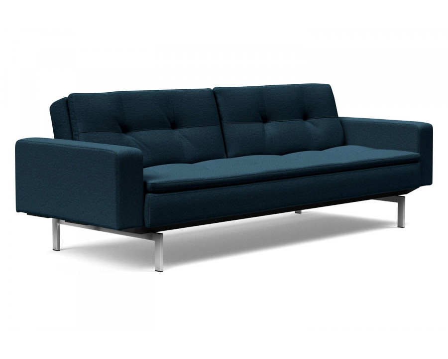 Innovation Living Dublexo Stainless Steel Sofa Bed with Arms - 580 Argus Navy Blue