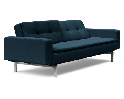 Innovation Living Dublexo Stainless Steel Sofa Bed with Arms - 580 Argus Navy Blue