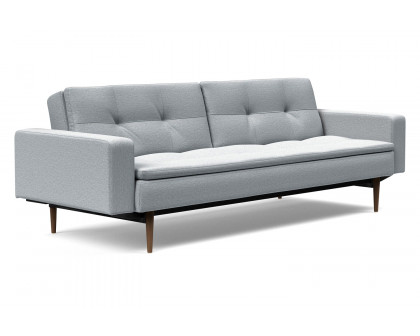 Innovation Living - Dublexo Styletto Sofa Bed Dark Wood with Arms