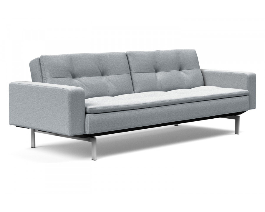 Innovation Living Dublexo Stainless Steel Sofa Bed with Arms - 583 Argus Gray