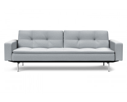 Innovation Living Dublexo Stainless Steel Sofa Bed with Arms - 583 Argus Gray