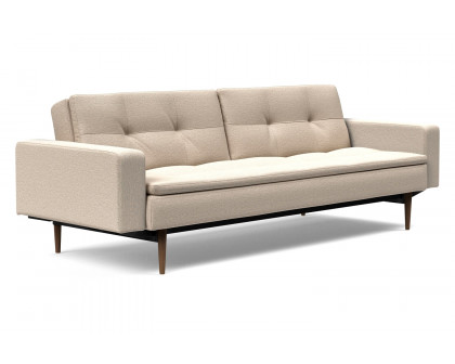 Innovation Living - Dublexo Styletto Sofa Bed Dark Wood with Arms