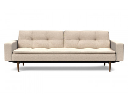 Innovation Living Dublexo Styletto Sofa Bed Dark Wood with Arms - 584 Argus Natural