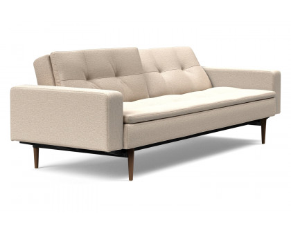 Innovation Living Dublexo Styletto Sofa Bed Dark Wood with Arms - 584 Argus Natural