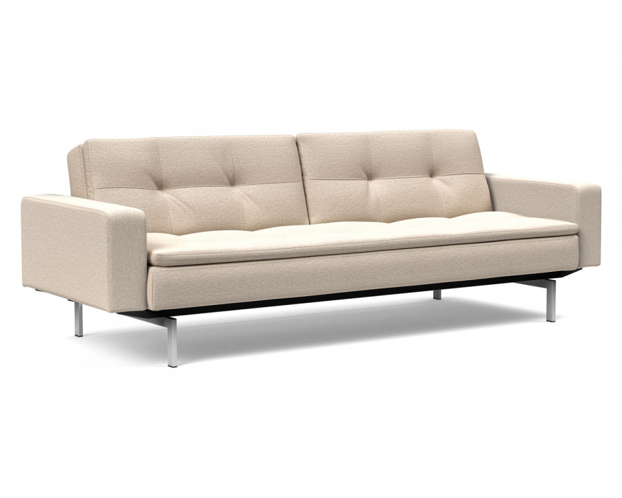 Innovation Living Dublexo Stainless Steel Sofa Bed with Arms - 584 Argus Natural