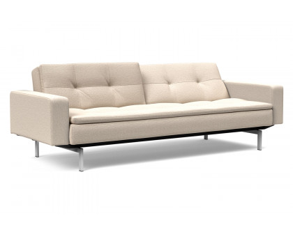 Innovation Living Dublexo Stainless Steel Sofa Bed with Arms - 584 Argus Natural