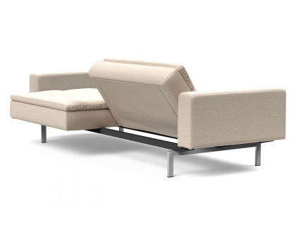 Innovation Living Dublexo Stainless Steel Sofa Bed with Arms - 584 Argus Natural