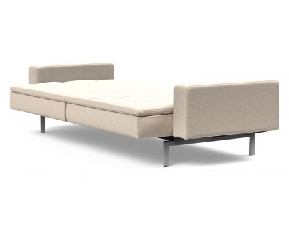 Innovation Living Dublexo Stainless Steel Sofa Bed with Arms - 584 Argus Natural